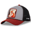 GORRA SAM BIGOTES GRIS/NEGRA/ROJA