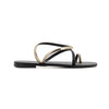 SANDALIA/DEDO GOLD/BLK