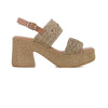 SANDALIA TAUPE/ORO